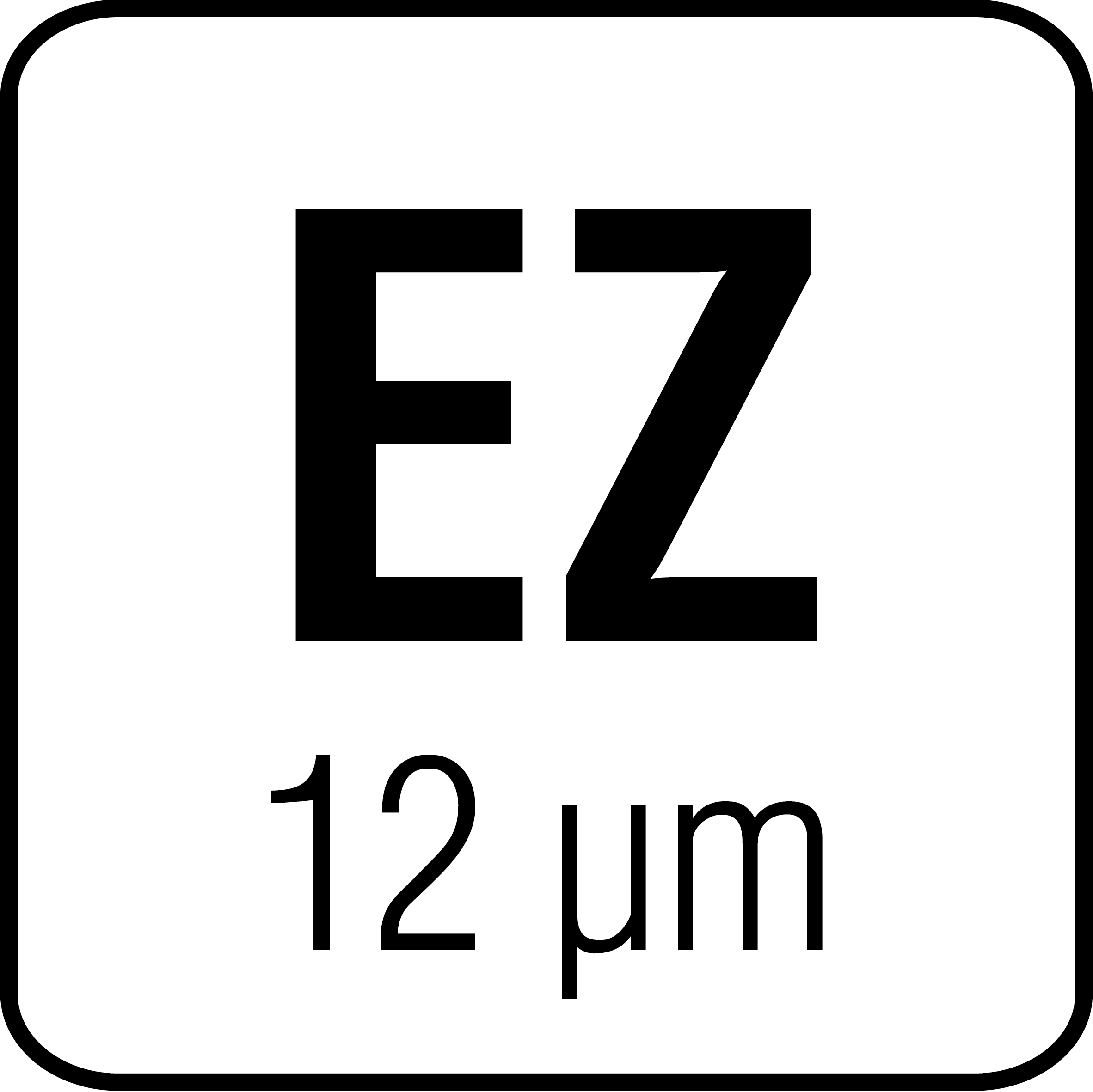 Galvanisch verzinkt 12µm