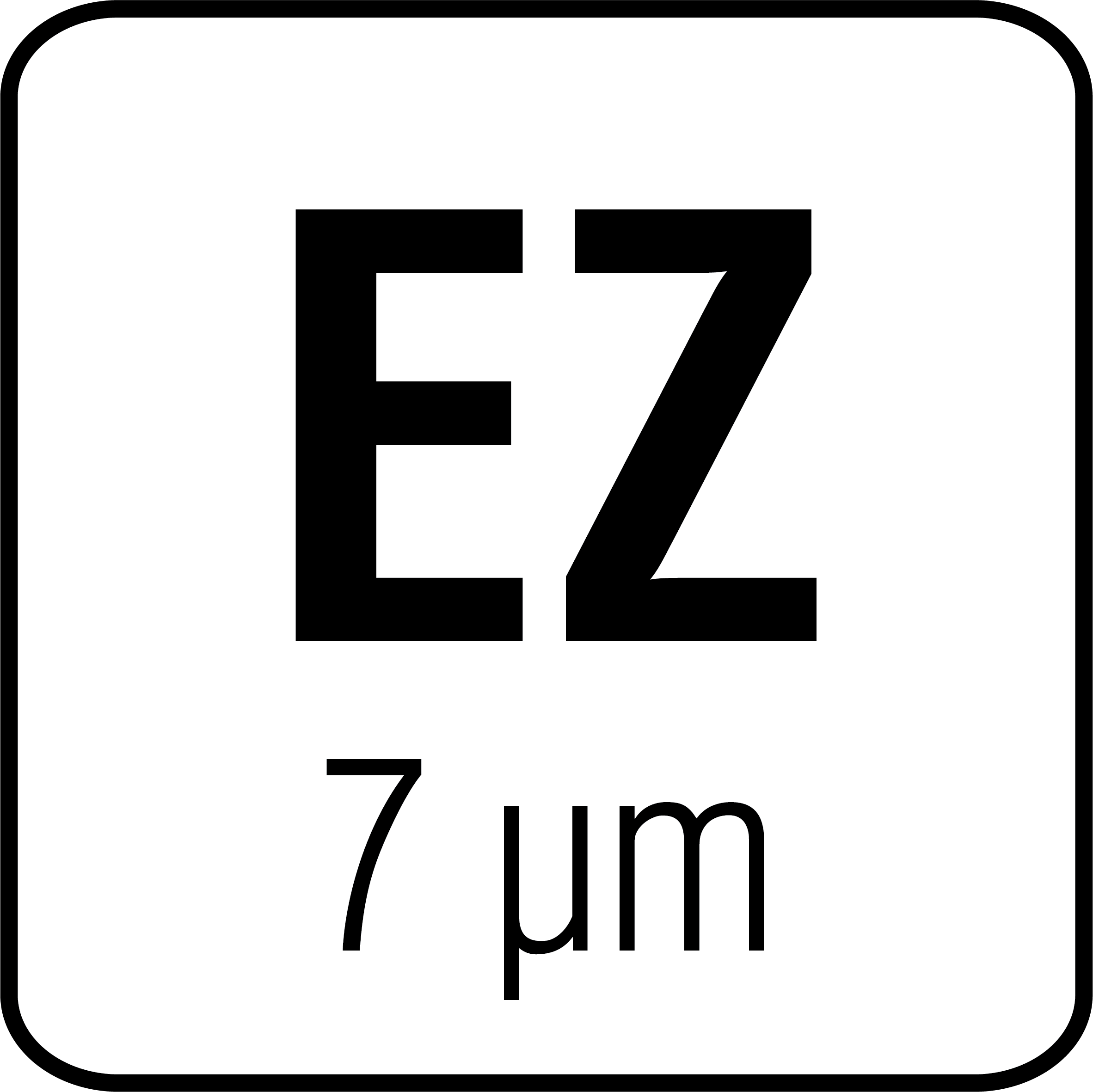 Galvanisch verzinkt 7µm