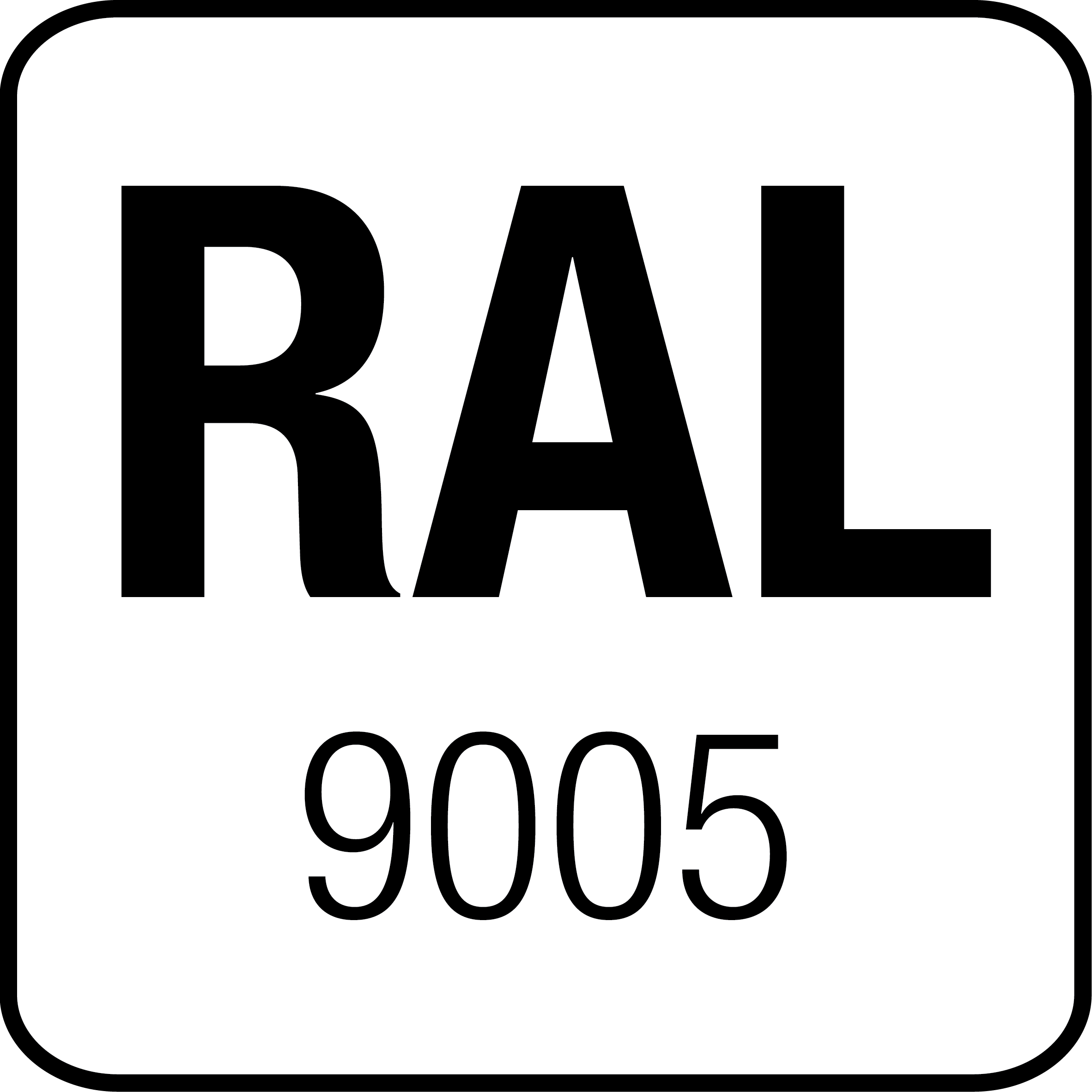 Stahl RAL 9005