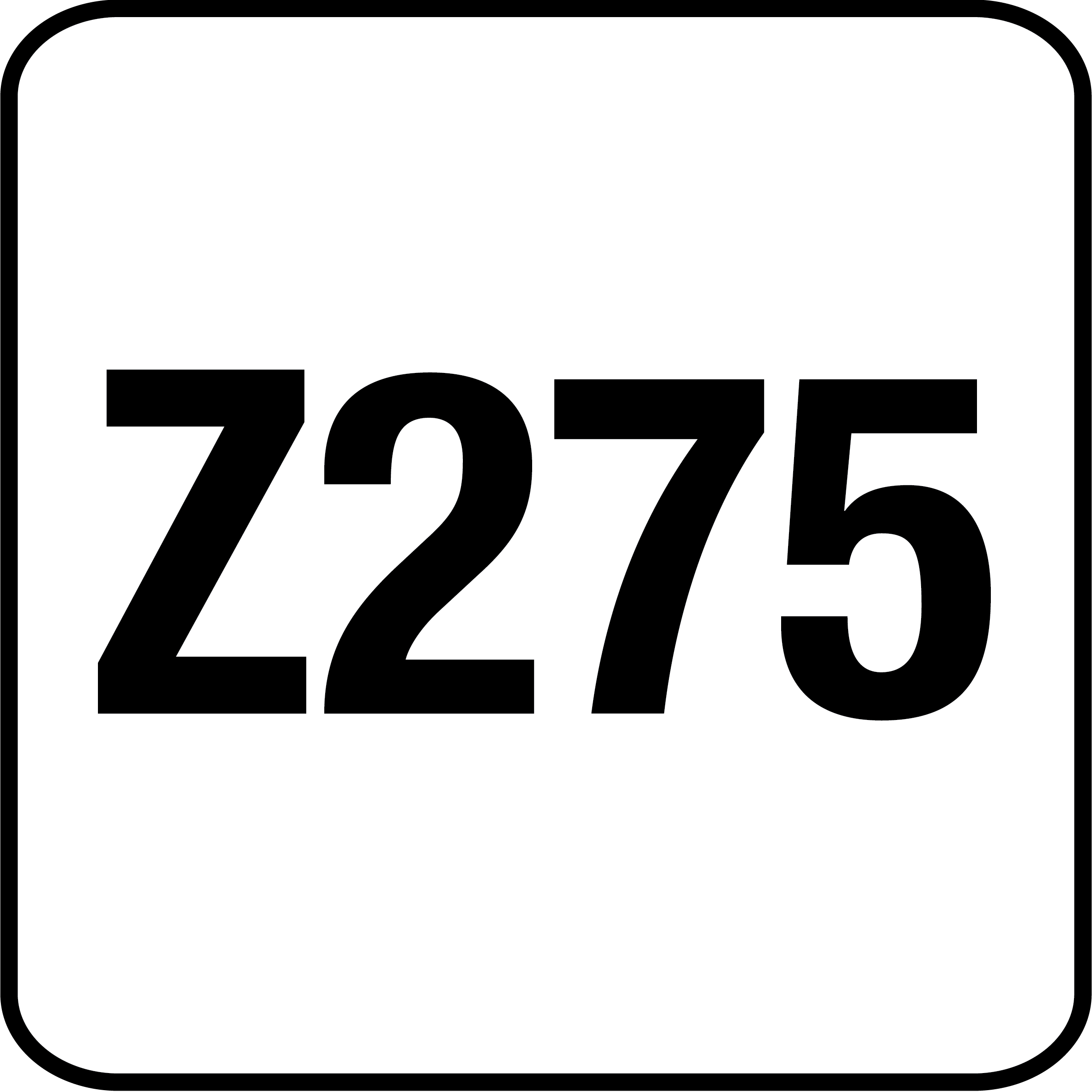 Feuerverzinkter Stahl Z275