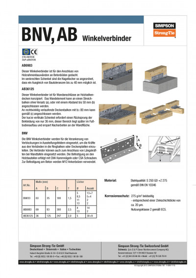 BNV, AB Winkelverbinder - F-BNV-1115