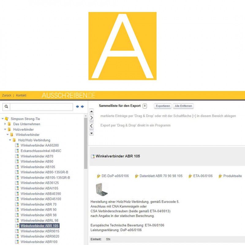Produktspezifische Ausschreibungstexte 