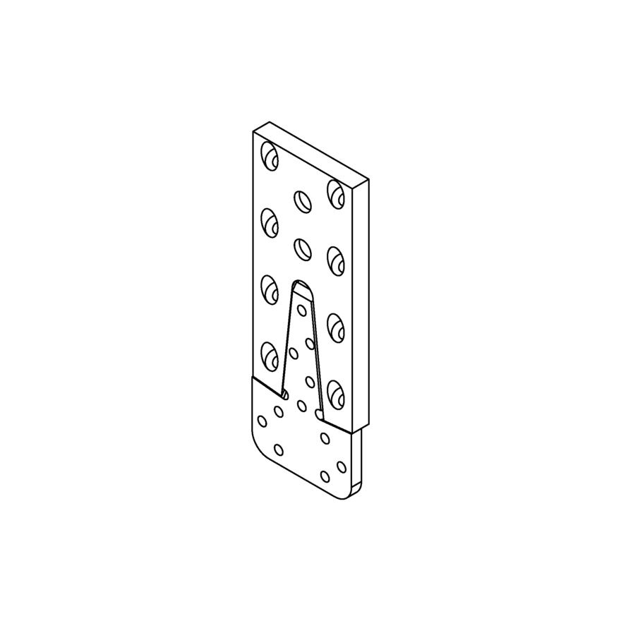 Etrier à Queue D'aronde Alu 121x60mm ETB120-B Pour Panne 15x8 Cm Et 20x8 Cm 3766 Etrier à Queue D'aronde Alu 121x60mm ETB120-B Pour Panne 15x8 Cm Et 20x8 Cm 3766